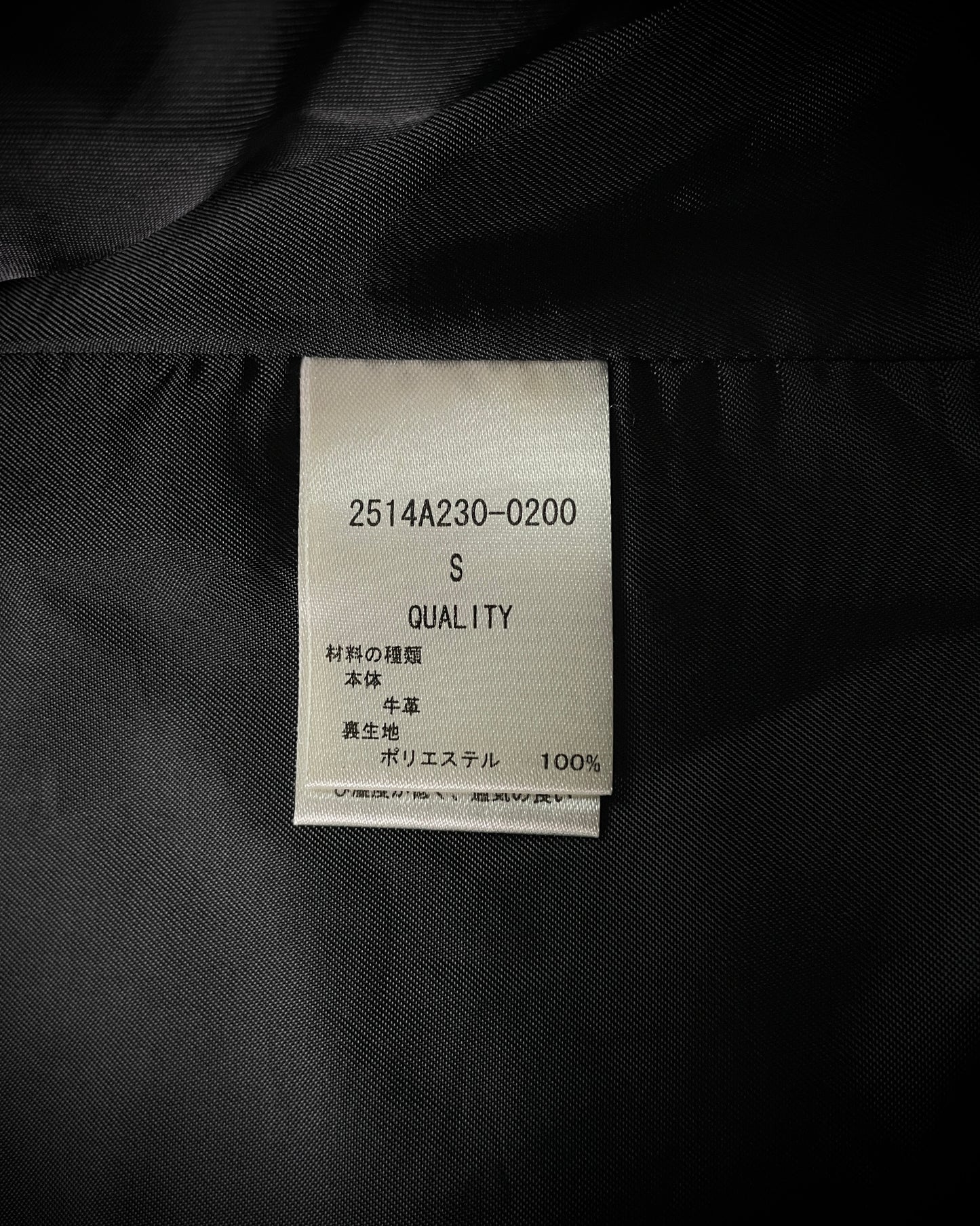 Stooge&Co Cowhide Riders Jacket