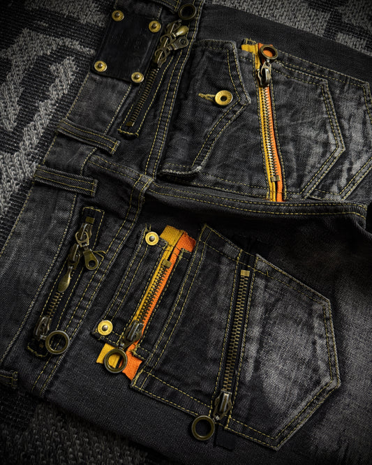 Semantic Design Multi Zip Bootcut Denim