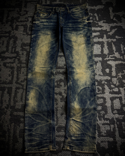 In the Attic Heavy Faded Slim Straight Jeans