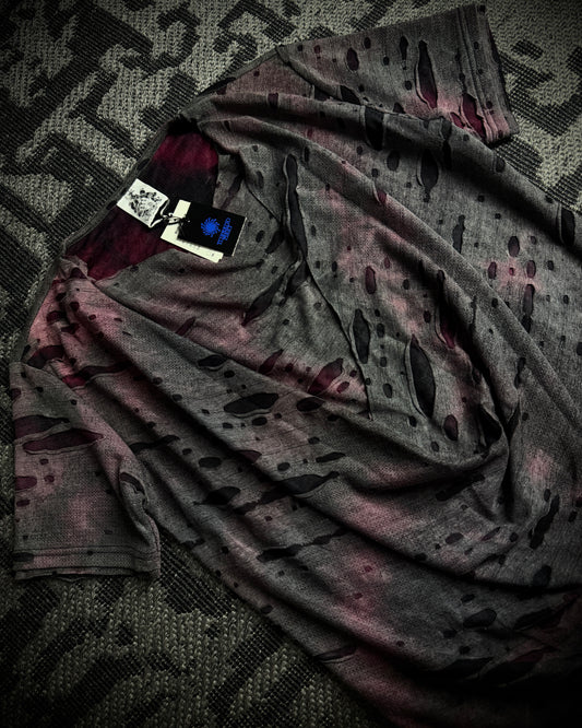 Tornado Mart Burnout Draped Layered Tee