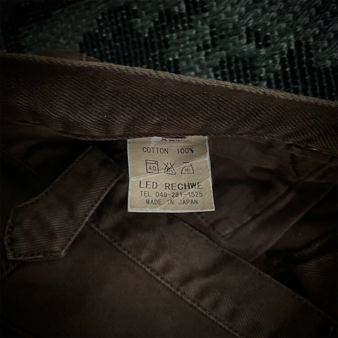 Led Rechwe Sword Corduroy Flared Jeans (not included belt)