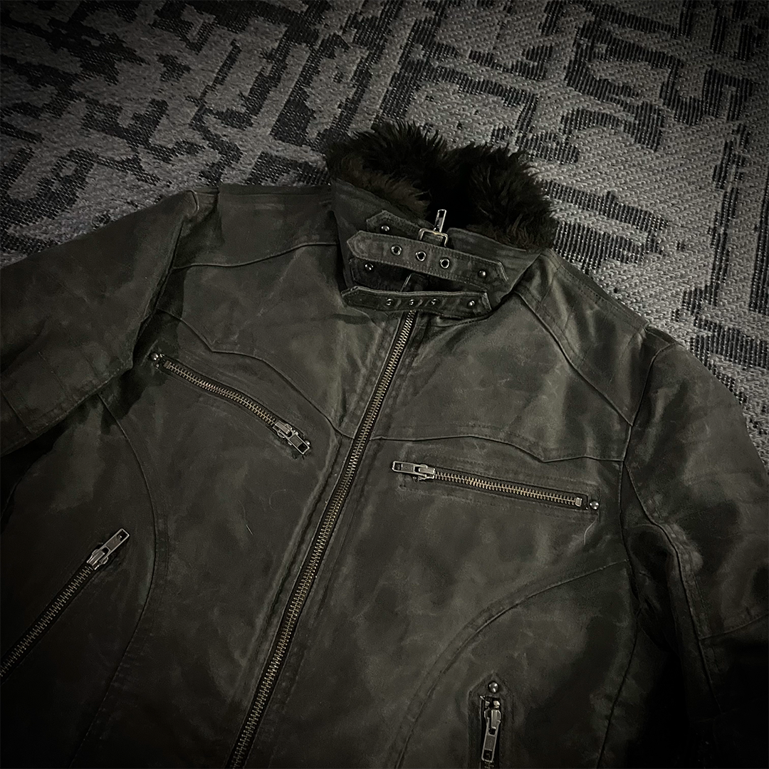 Schlussel Waxed Fur Jacket