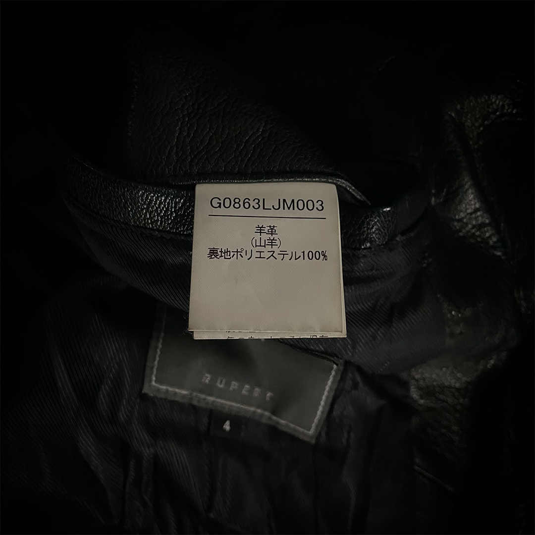 Different Rupert Multi Pocket Fur Goat Leather Jacket