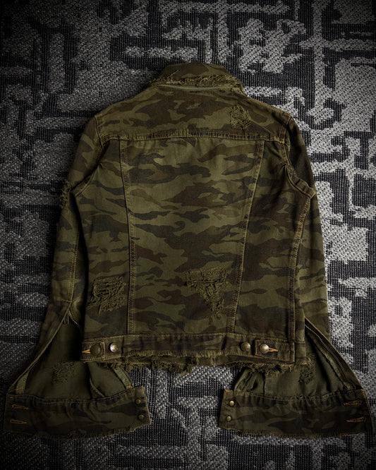 LGB Detachable Zip Collar Camo Jacket
