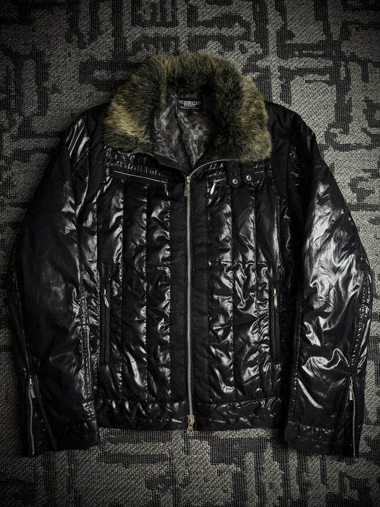 Tornado Mart Quilted Real Fur Down Jacket