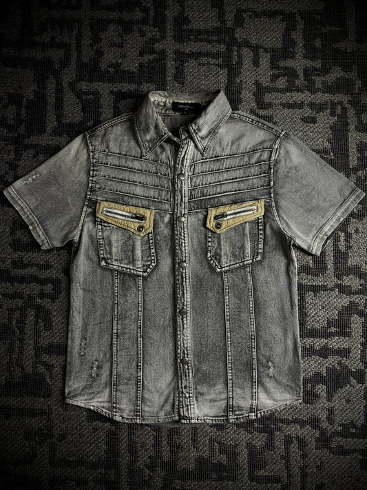 In the Attic Faded Distressed Shirt