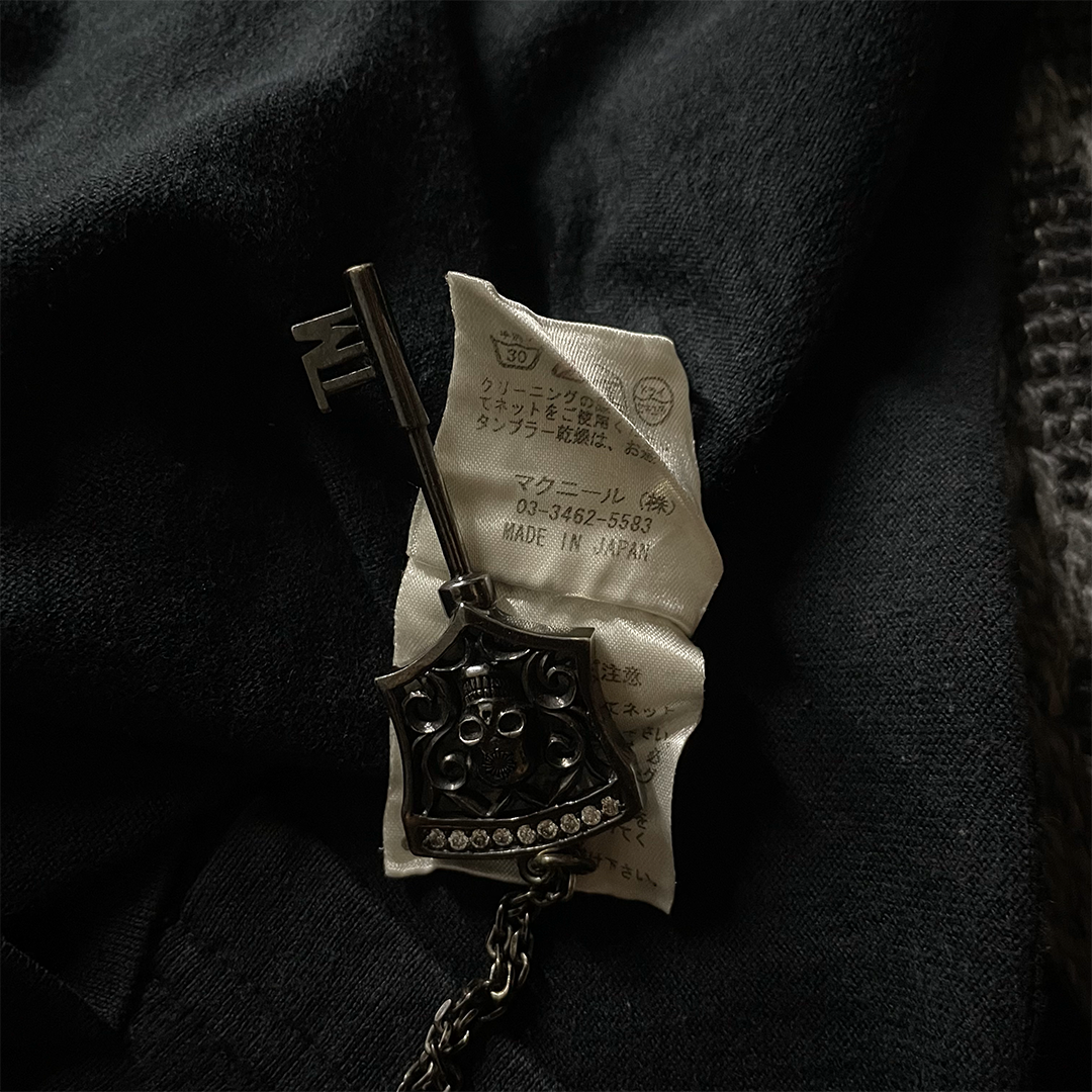 Roar Guns Swarovski Cross Gun Long Sleeve Black