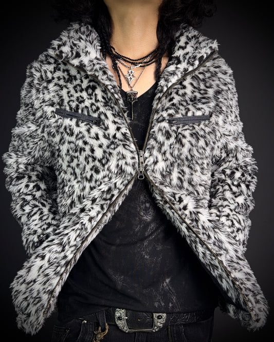 Xfrm Snow Leopard Faux Fur Jacket