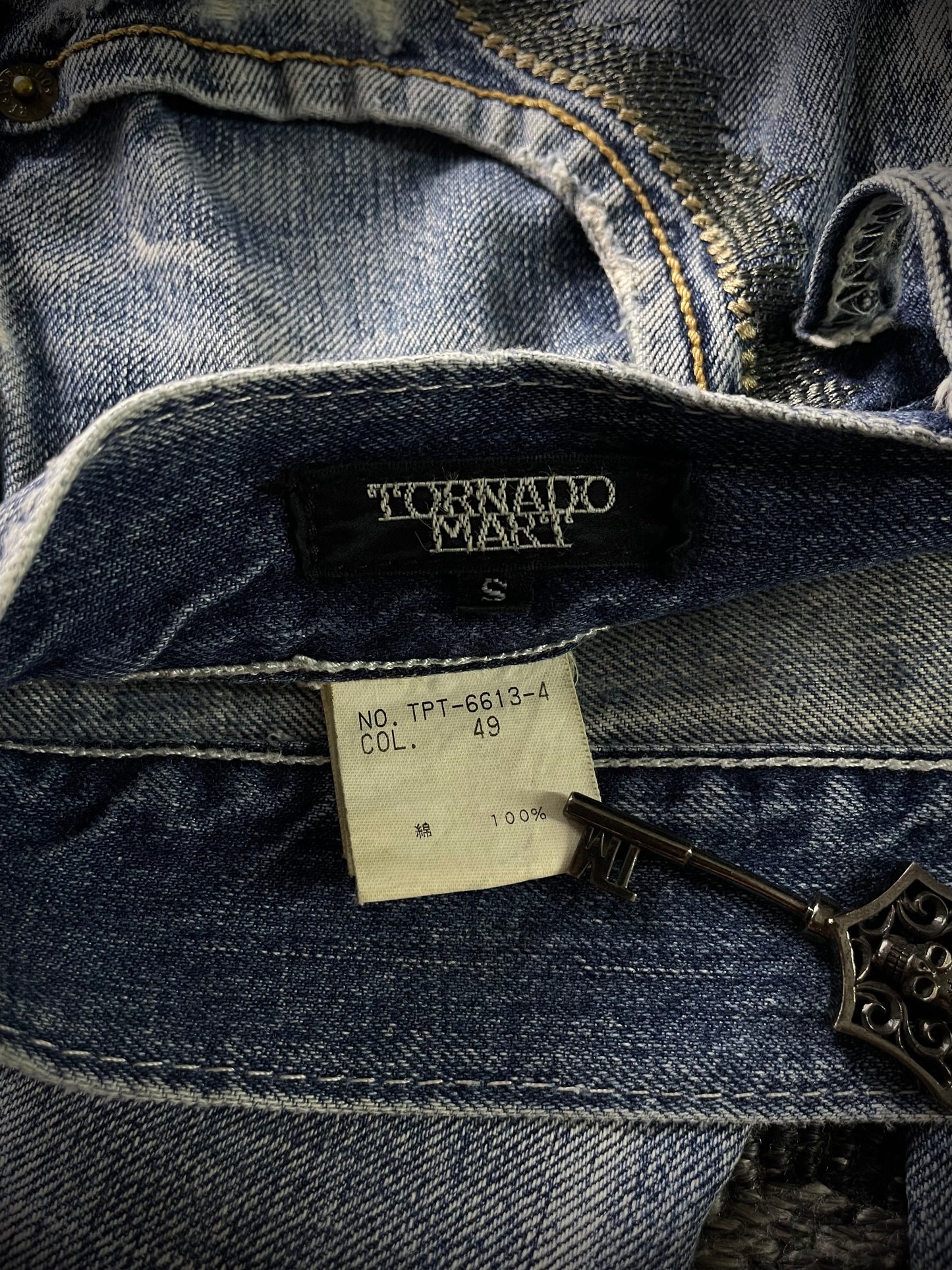 Tornado Mart Tribal Flared Jeans (S)