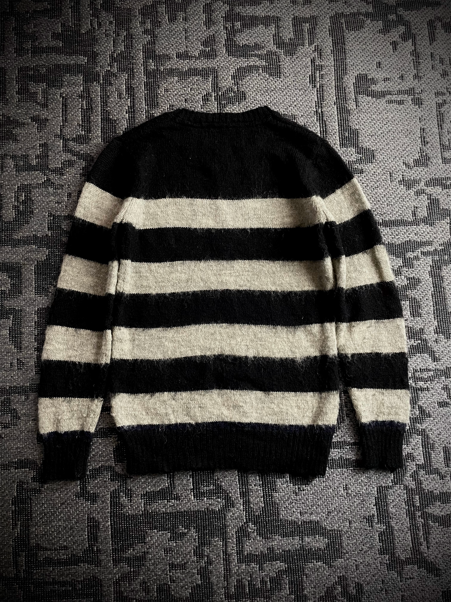 Lounge lizard Stripe Wool knit Sweater