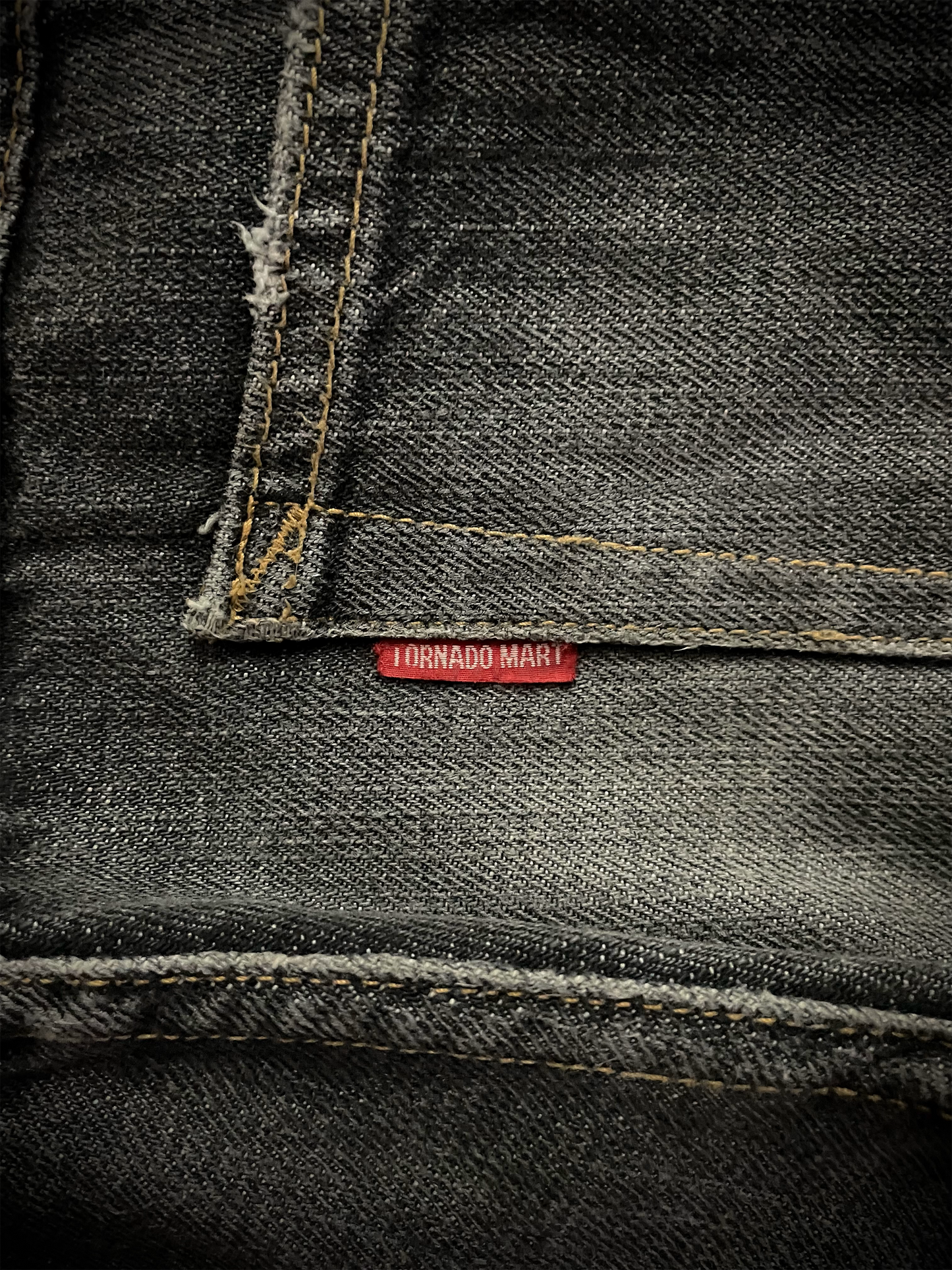 Tornado Mart Back Long Lace Up Flared Jeans