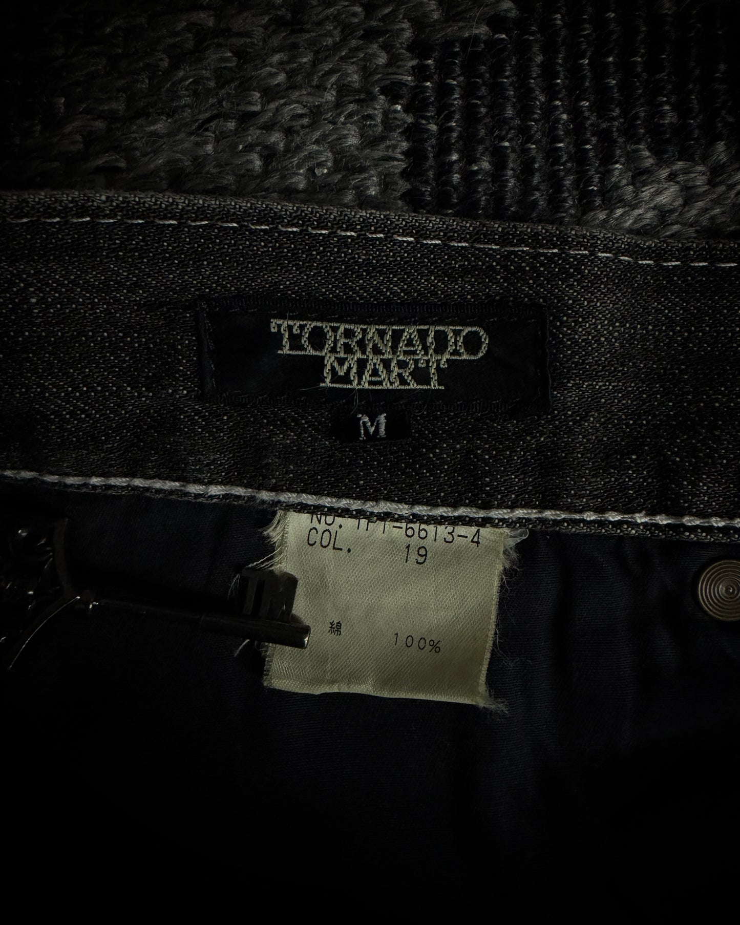 Tornado Mart Ornamental Embroidered Flared Denim