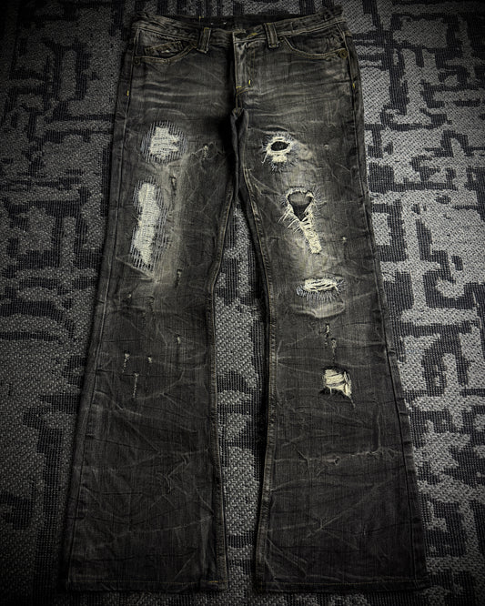 On Board Japanese Distressed Bootcut Denim
