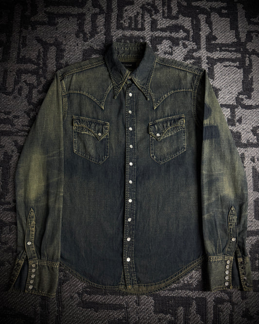 LED RECHWE Vintage Washed Western Shirt