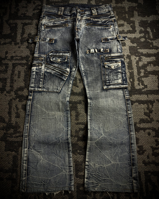 Semantic Design Gimmick Cargo Bootcut Denim