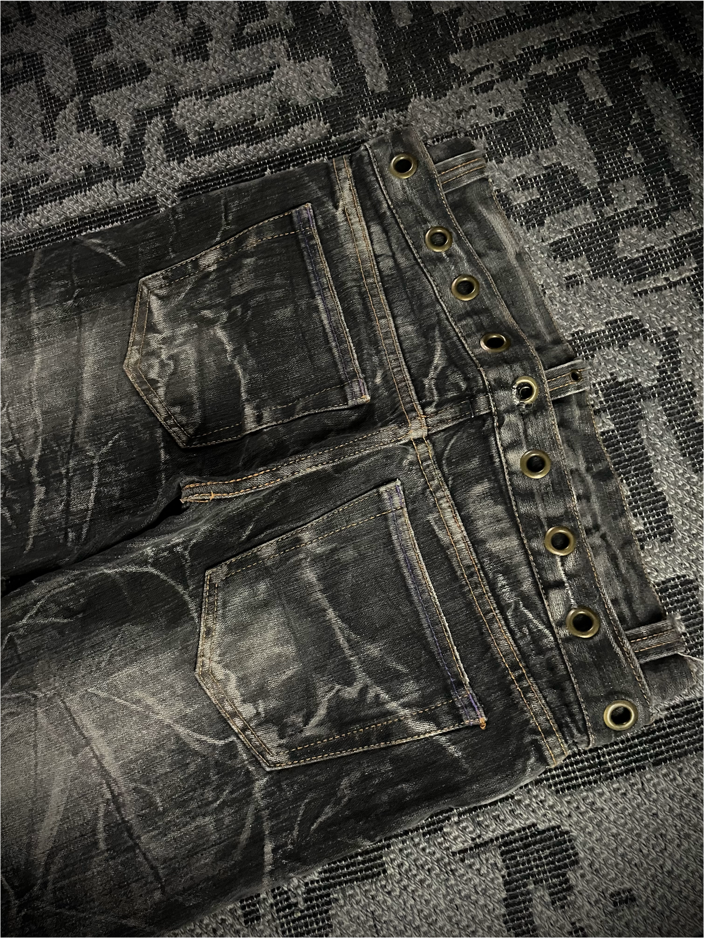 Nylaus Double Waist Boots-cut Denim