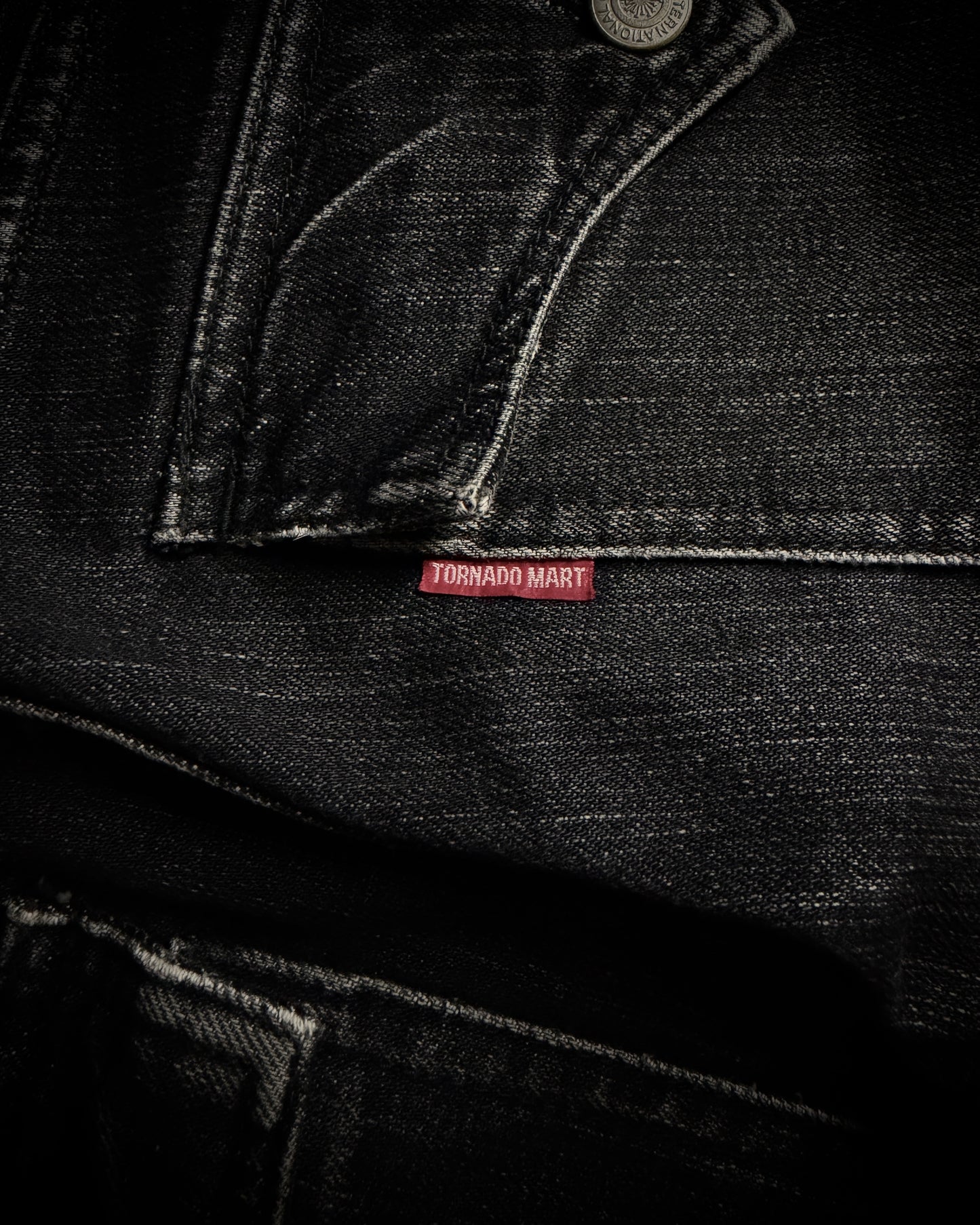 Tornado Mart Whiskered Spiral Boot Cut Jeans
