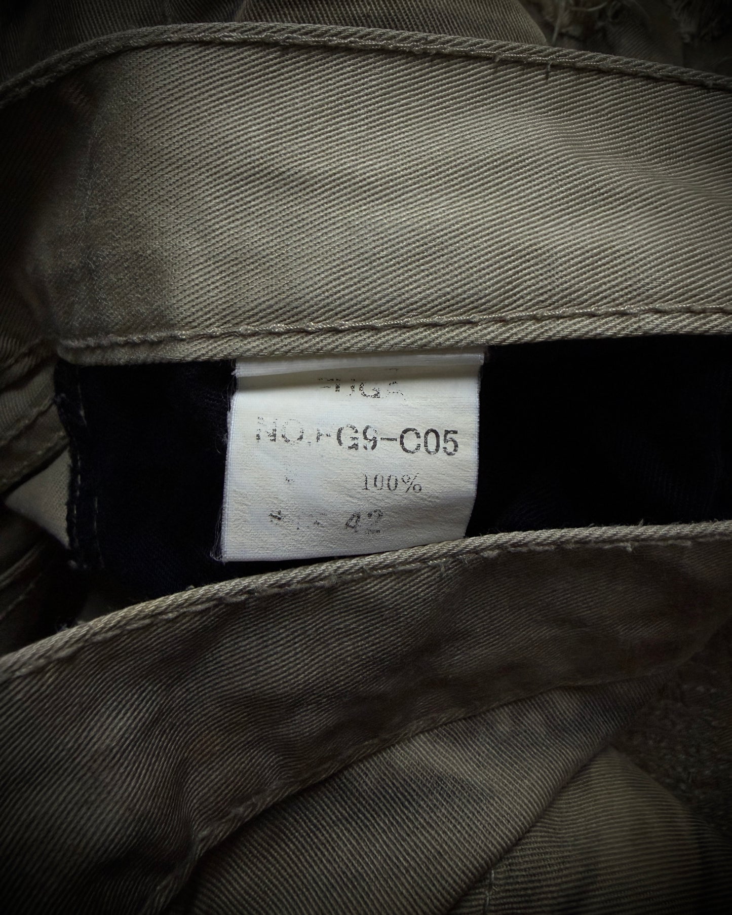 FUGA Washed Sand Heavy Stitch Distressed Bootcut