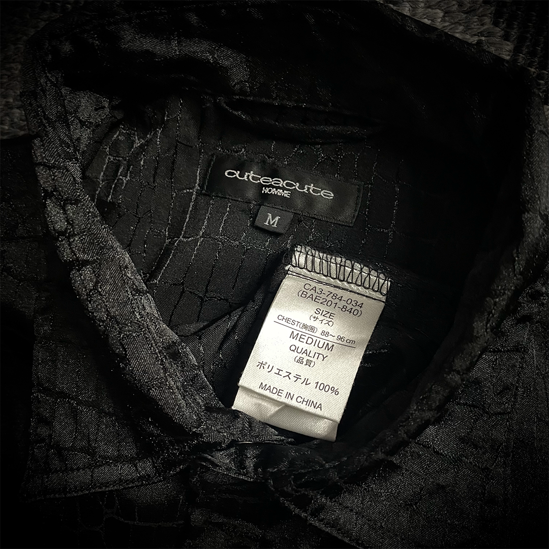 Cuteacute Homme Crocodile Pattern Shirt