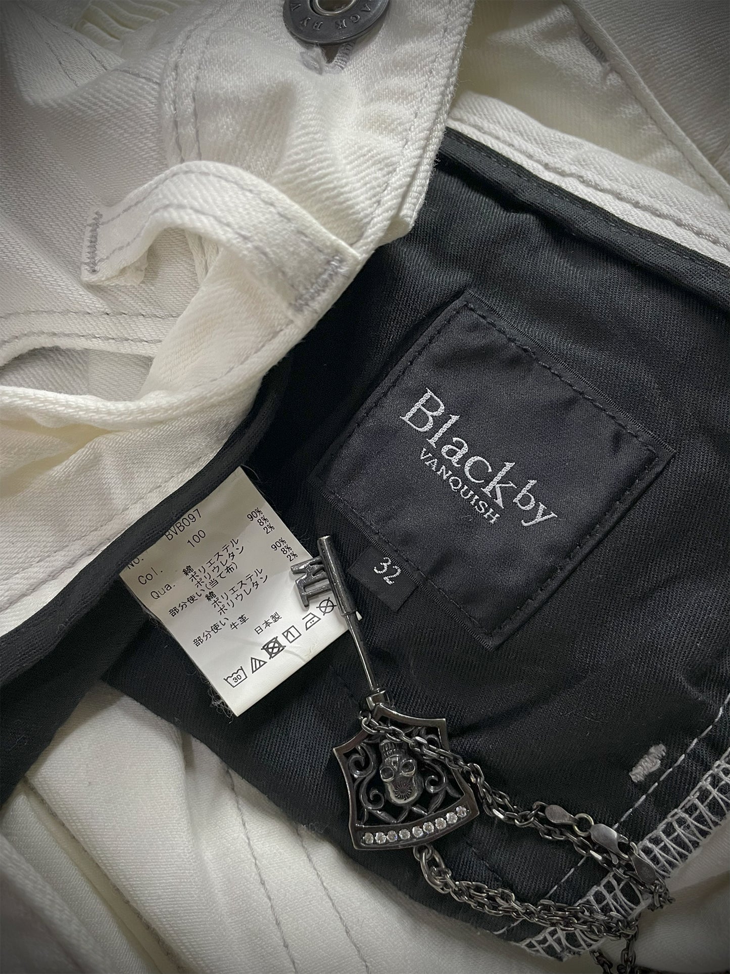 Black By Vanquish Biker Jeans