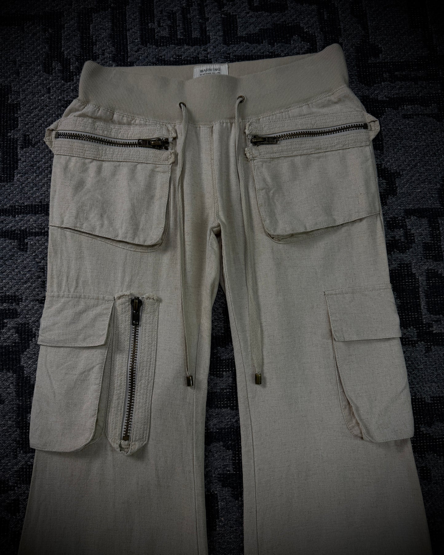 GOA Multi Zip Flared Cargo Pants