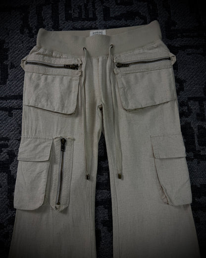 GOA Multi Zip Flared Cargo Pants