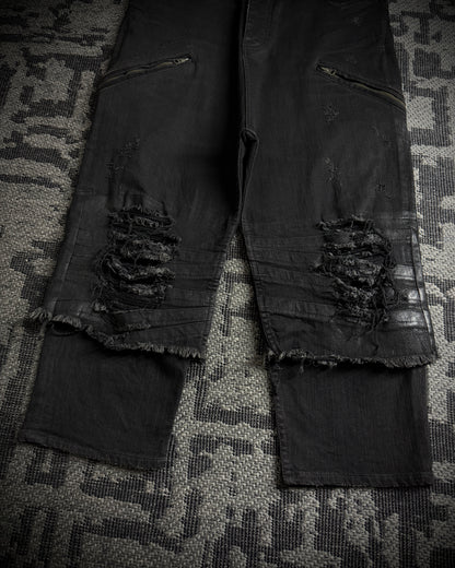 LGB Waxed Distressed Sarrouel Denim
