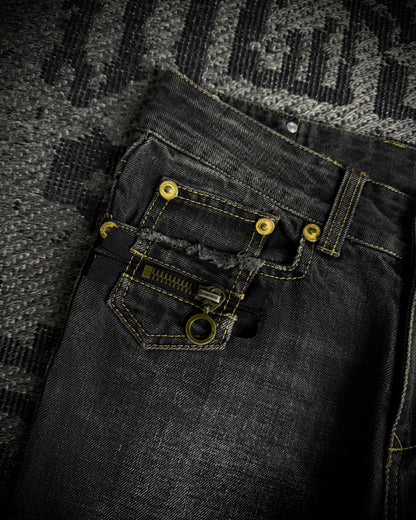 Semantic Design Multi Zip Bootcut Denim