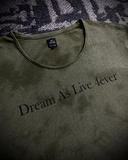 Semantic Design “Dream as live 4ever” Distressed T-shirt