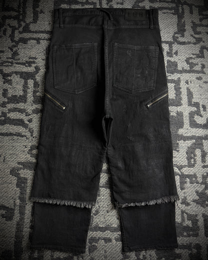 LGB Waxed Distressed Sarrouel Denim