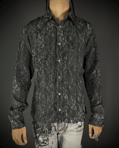 5351 Pour Les Hommes Tribal Embroidery Shirt