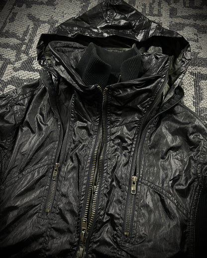 LA GATE Leopard Layered Hidden Hood