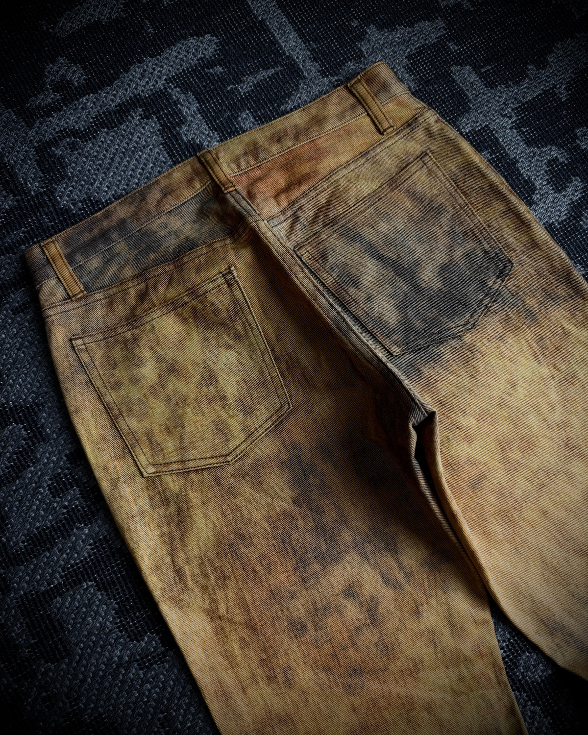 SCHLÜSSEL Burnt Effect Bootcut Pants