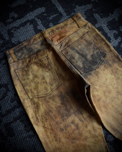 SCHLÜSSEL Burnt Effect Bootcut Pants