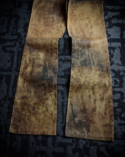 SCHLÜSSEL Burnt Effect Bootcut Pants