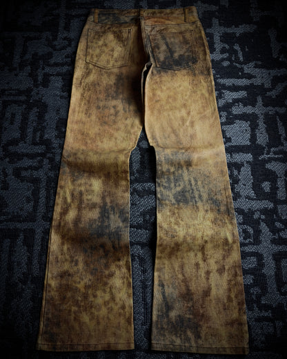 SCHLÜSSEL Burnt Effect Bootcut Pants