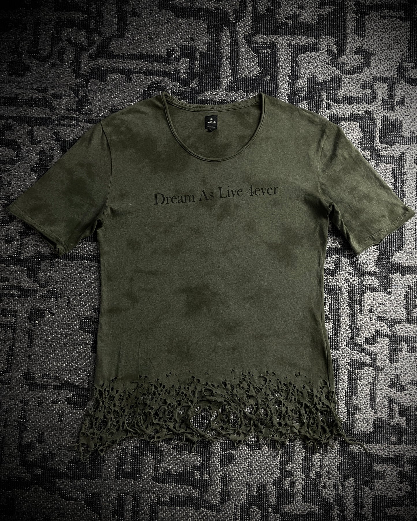 Semantic Design “Dream as live 4ever” Distressed T-shirt