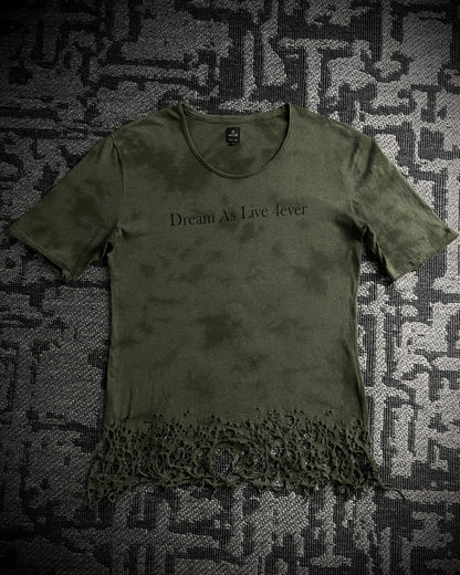 Semantic Design “Dream as live 4ever” Distressed T-shirt
