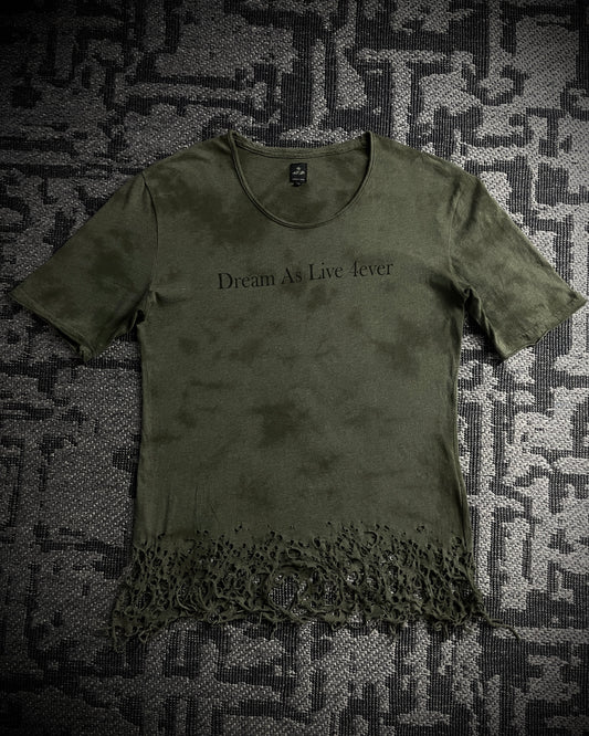 Semantic Design “Dream as live 4ever” Distressed T-shirt