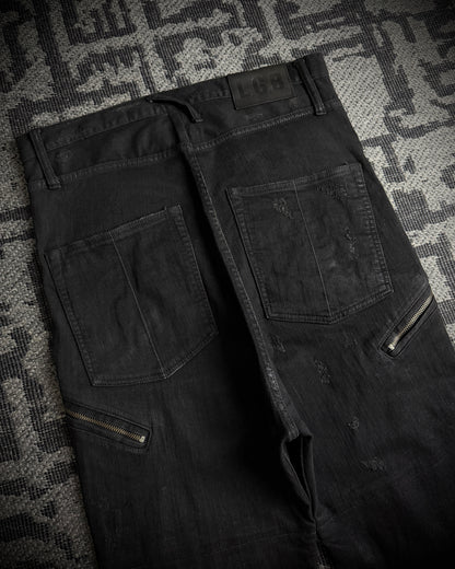 LGB Waxed Distressed Sarrouel Denim