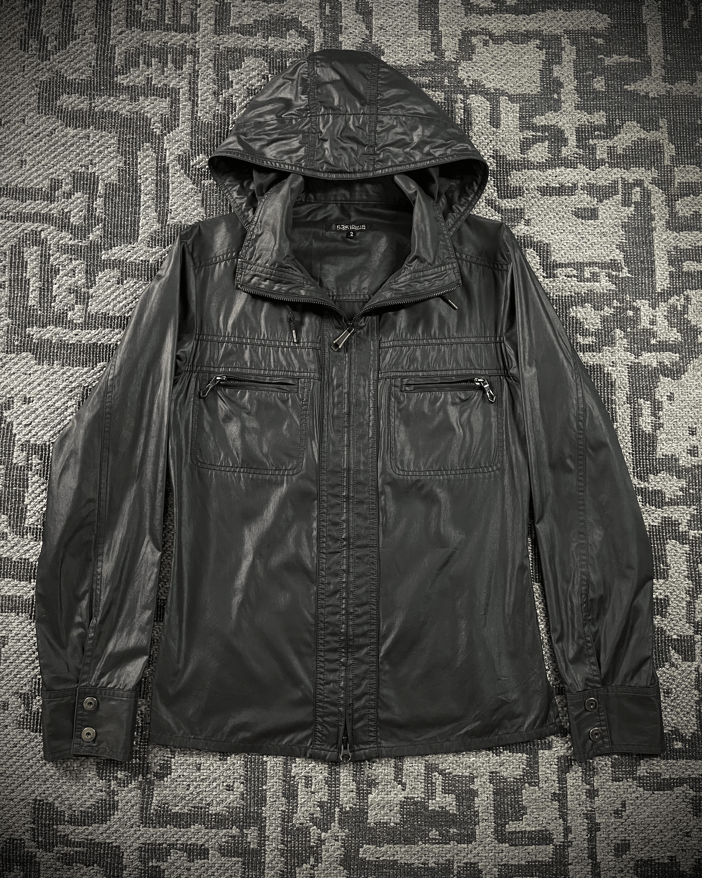 5351 Pour Les Hommes Waxed Shirt Hoodie