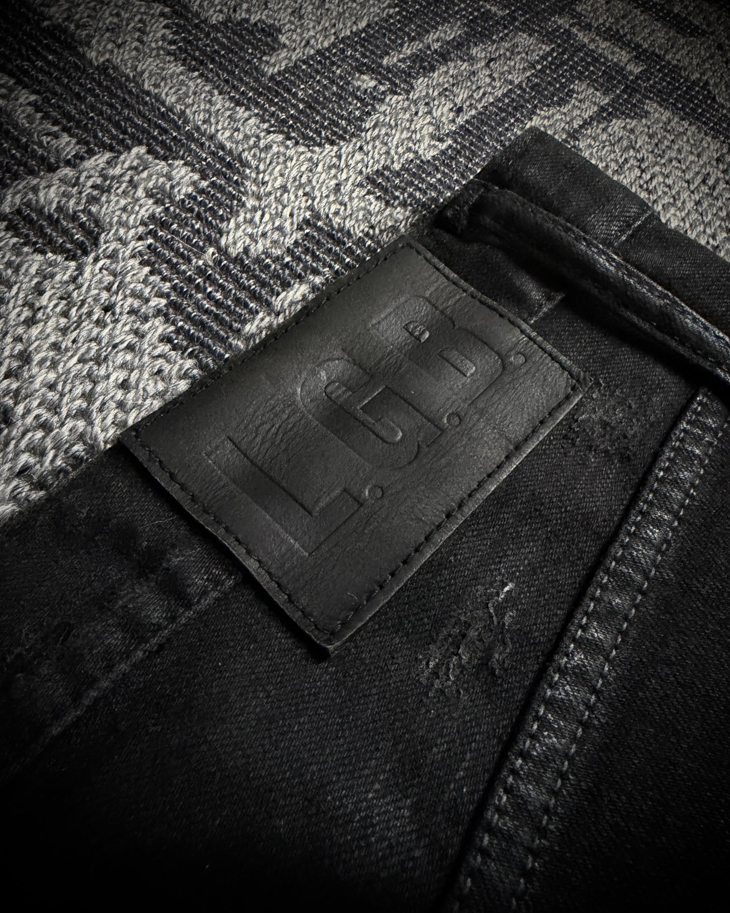 LGB Waxed Distressed Sarrouel Denim