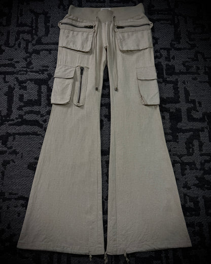 GOA Multi Zip Flared Cargo Pants