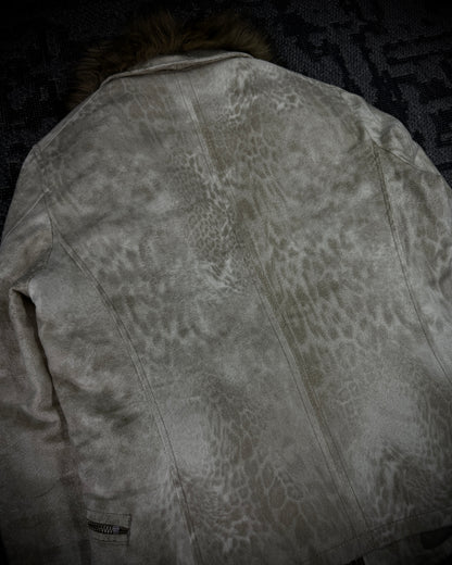 Tornado Mart Snow Leopard Sueded Jacket