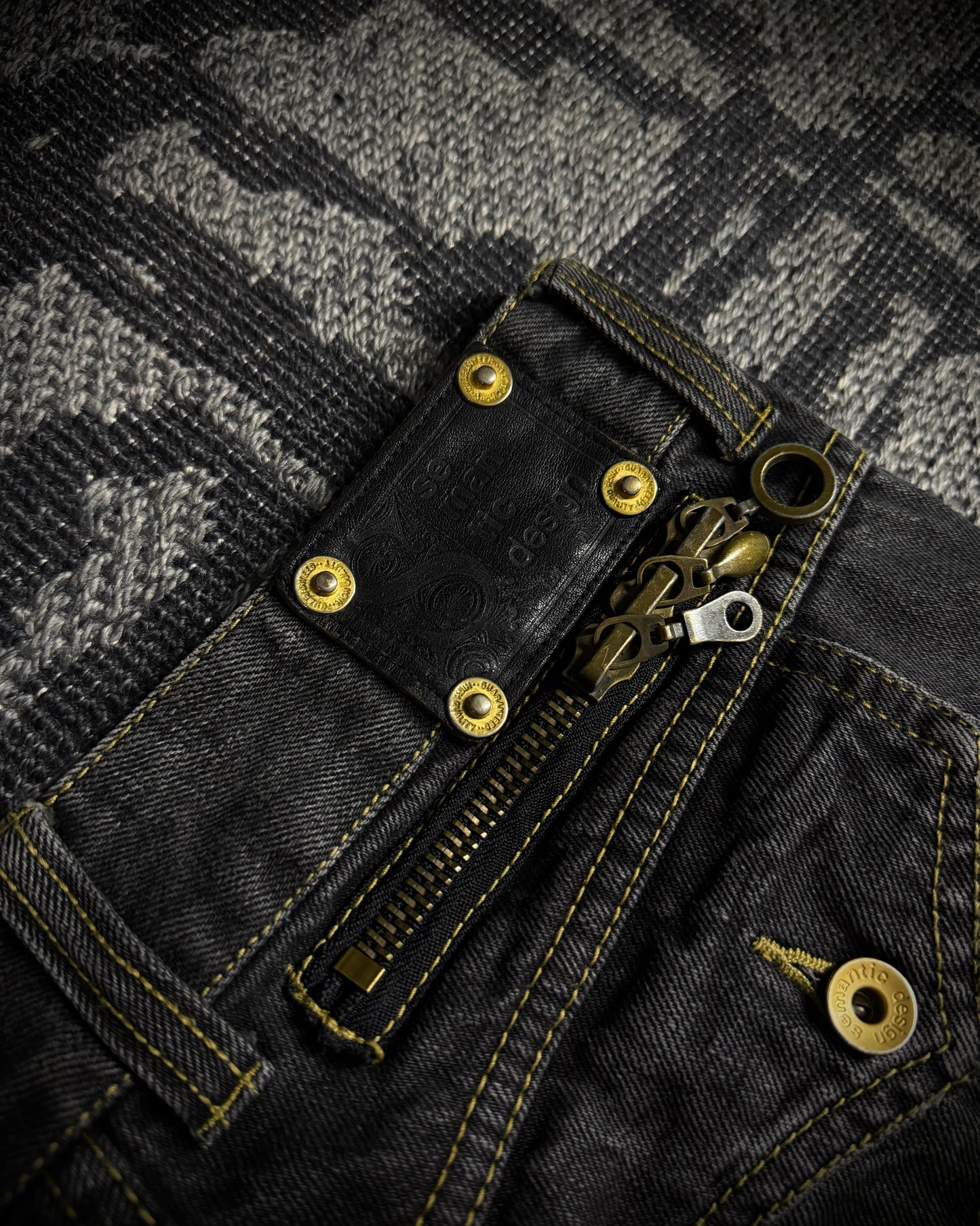 Semantic Design Multi Zip Bootcut Denim