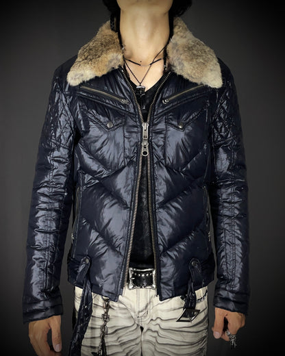 Jackrose Rabbit Fur Down Puffer Jacket