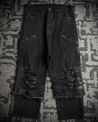 LGB Waxed Distressed Sarrouel Denim