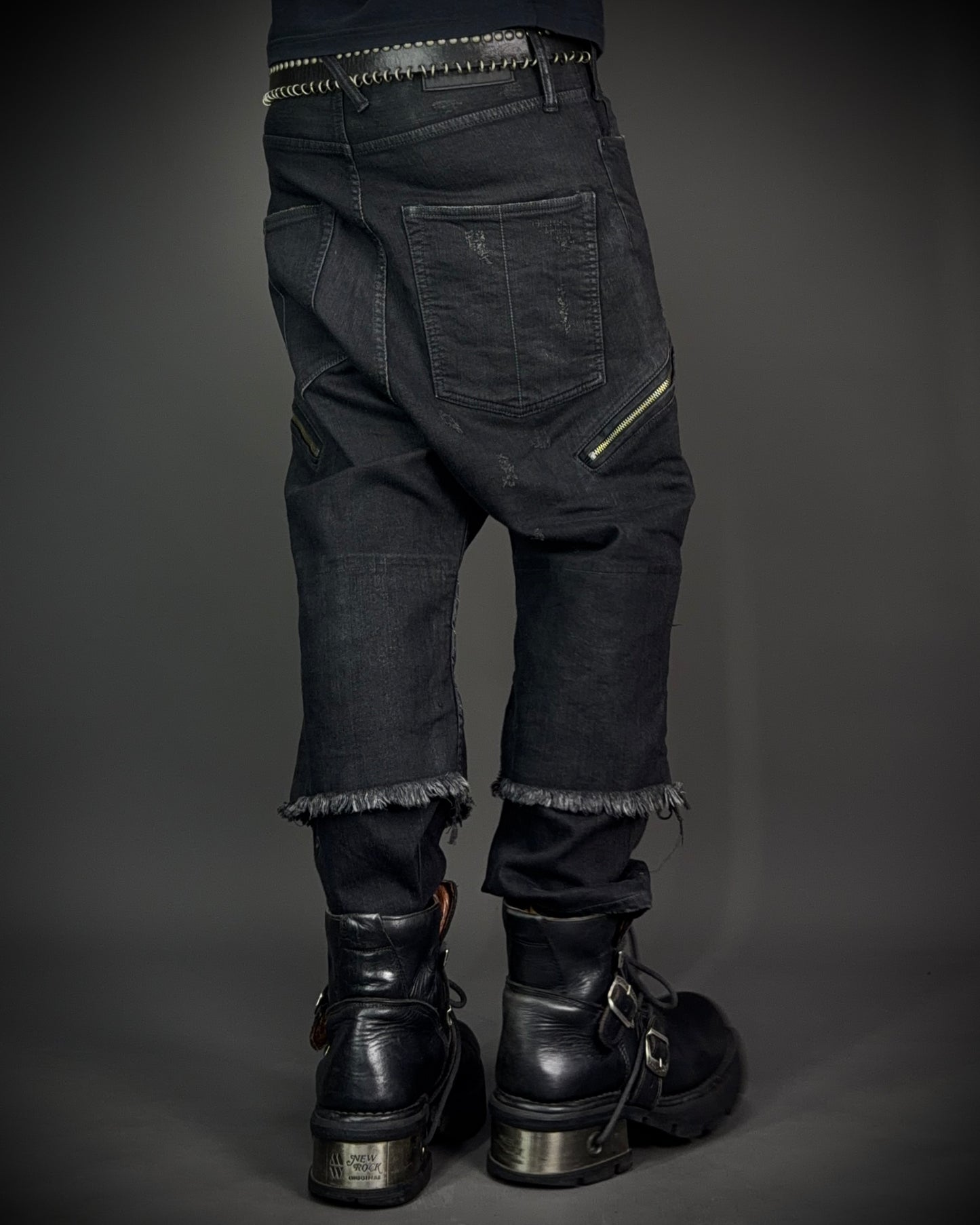 LGB Waxed Distressed Sarrouel Denim