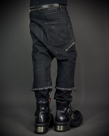 LGB Waxed Distressed Sarrouel Denim