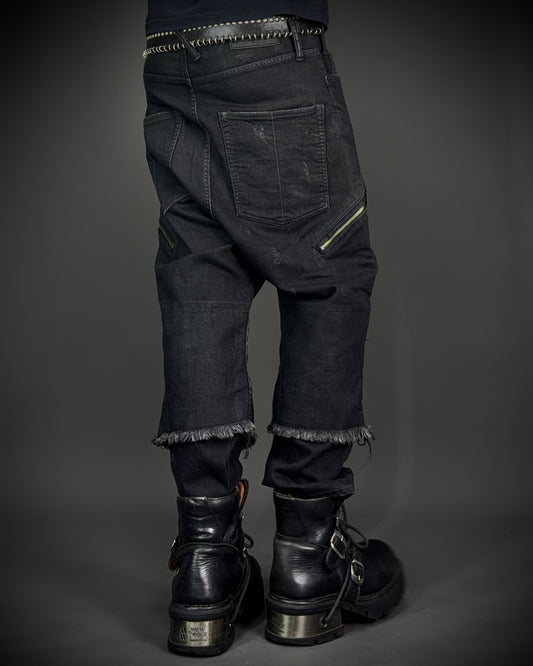 LGB Waxed Distressed Sarrouel Denim